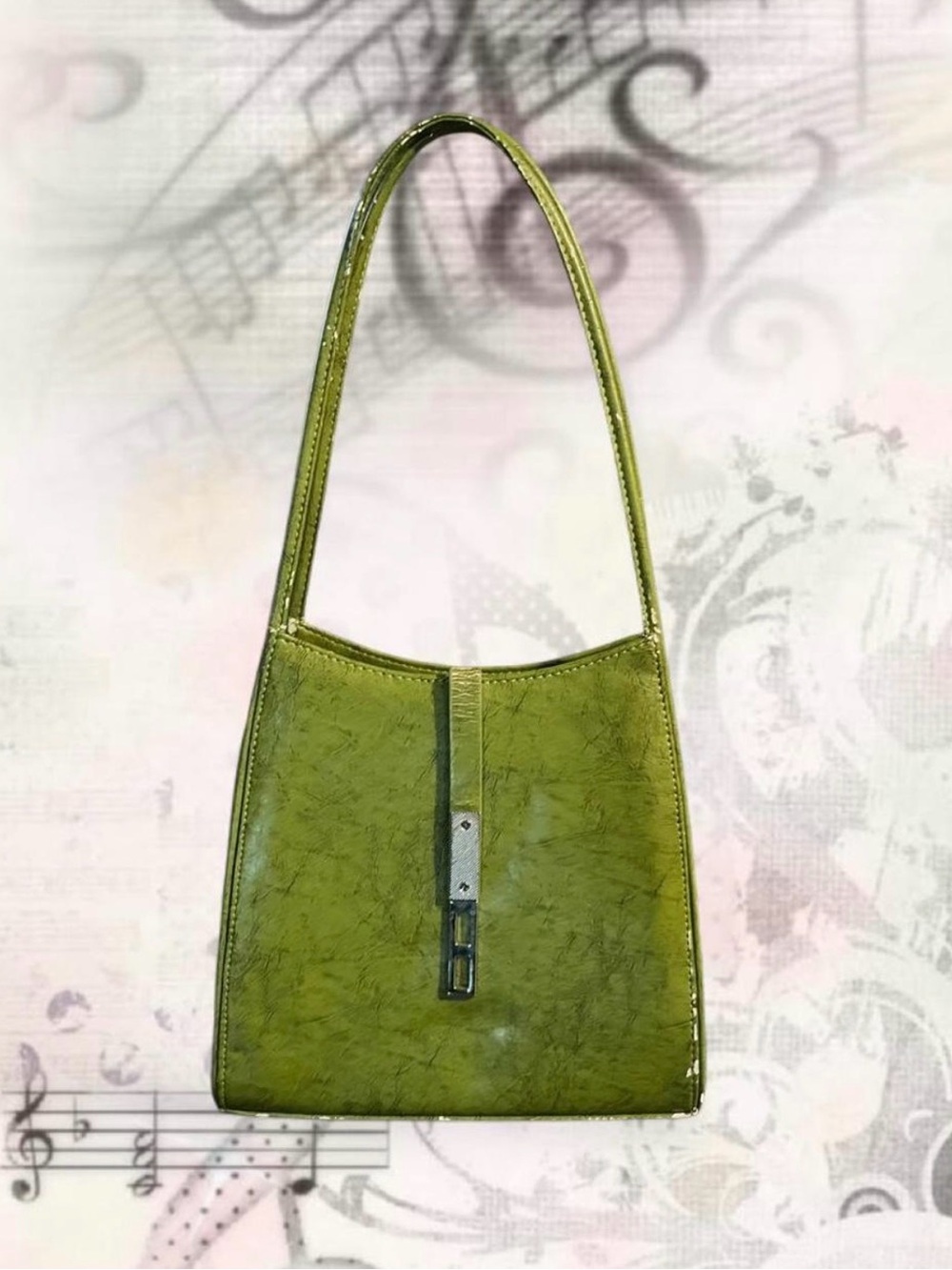 Green Shoulder Bag - Women's Handbag